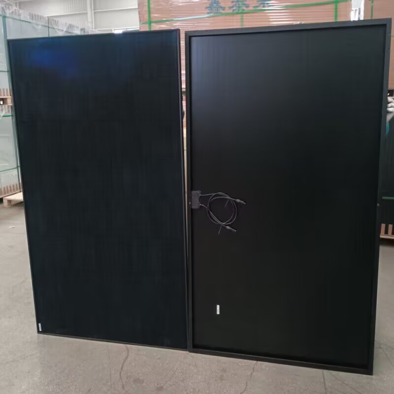 factory price 450w full black solar panel manufactures for house